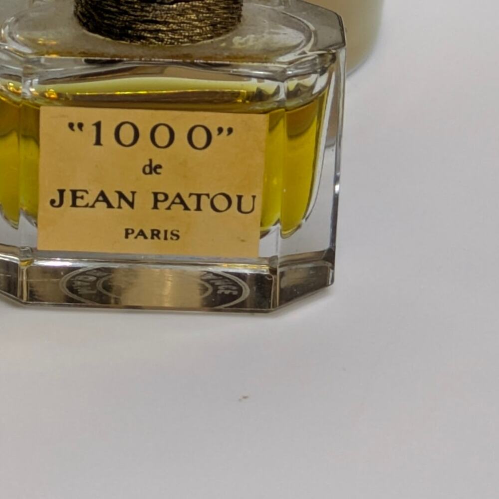 "1000" de JEAN PATOU Paris Baccarat Bottle Vintage 1970s - Near Full See Images - Picture 6 of 7